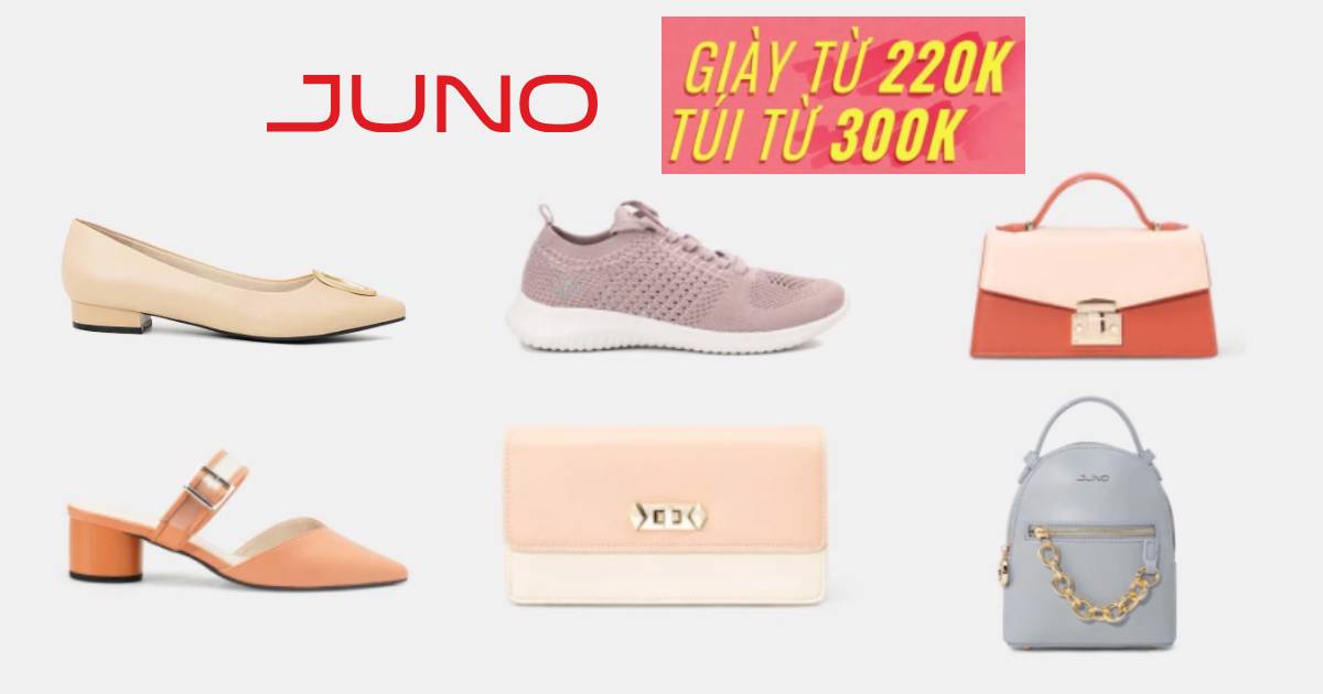 Juno khuyến mãi giày đồng giá tháng 11/2021 - Laruki