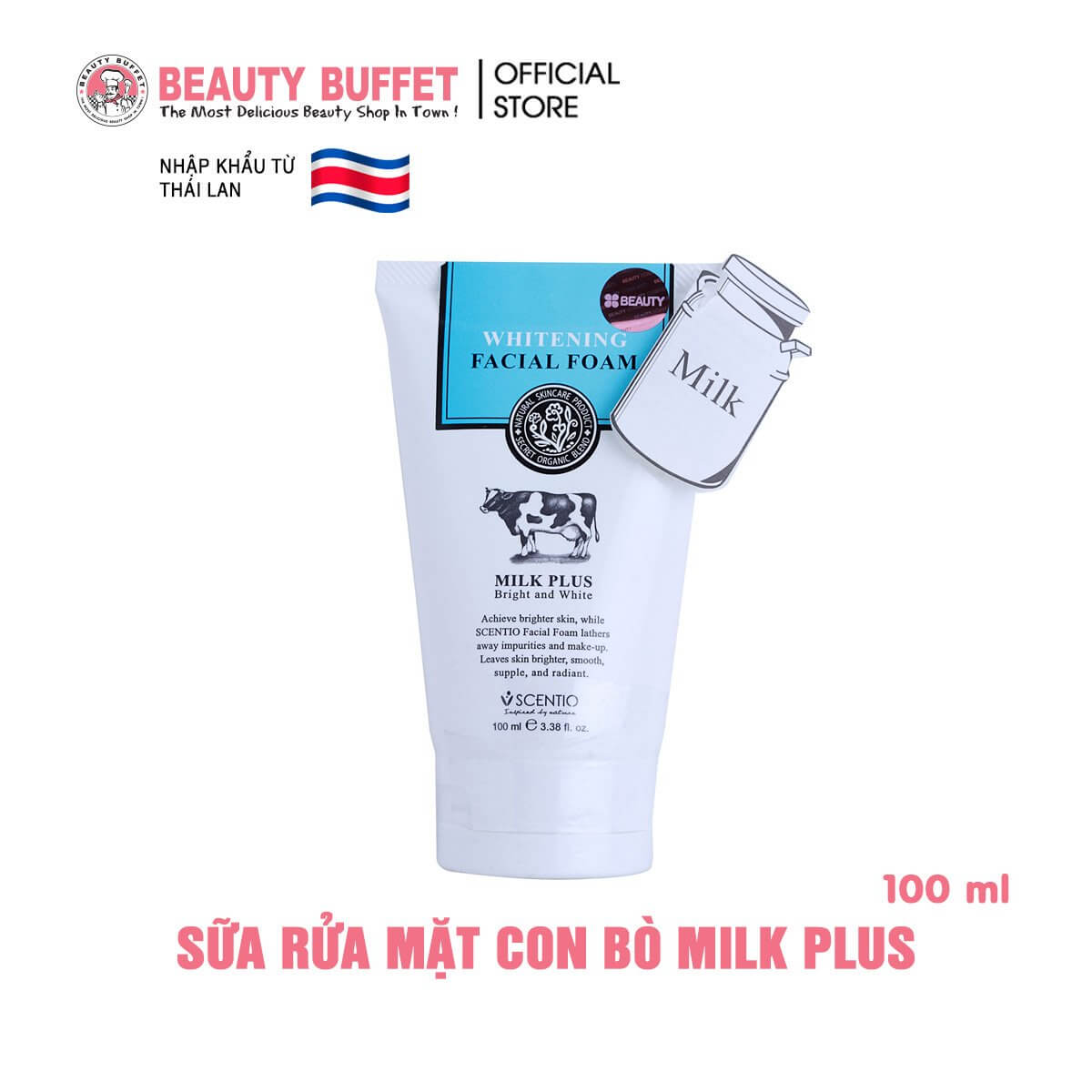 Sữa rửa mặt milk plus Thái Lan chính hãng giá tốt tháng 10/2025