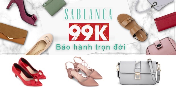 Giày Sablanca khuyến mãi, giảm tới 50% tháng 10/2025