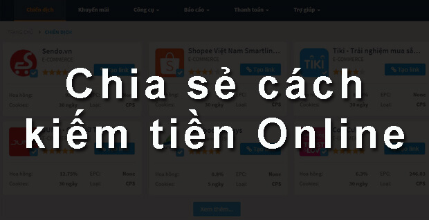 Chia sẻ kinh nghiệm kiếm tiền Online