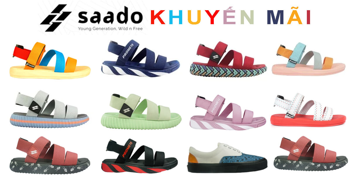 Giày Sandal Saado khuyến mãi chính hãng