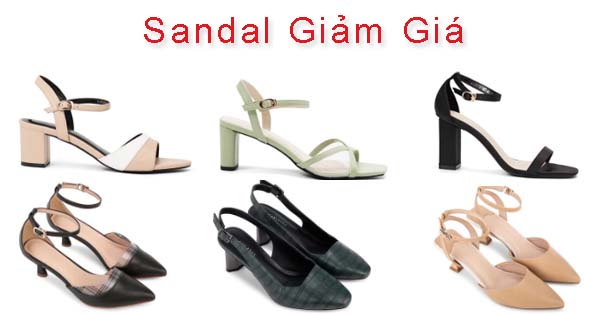 Giày Sandal Nữ Đẹp, Hàng Hiệu Giảm Giá Tháng 3/2023