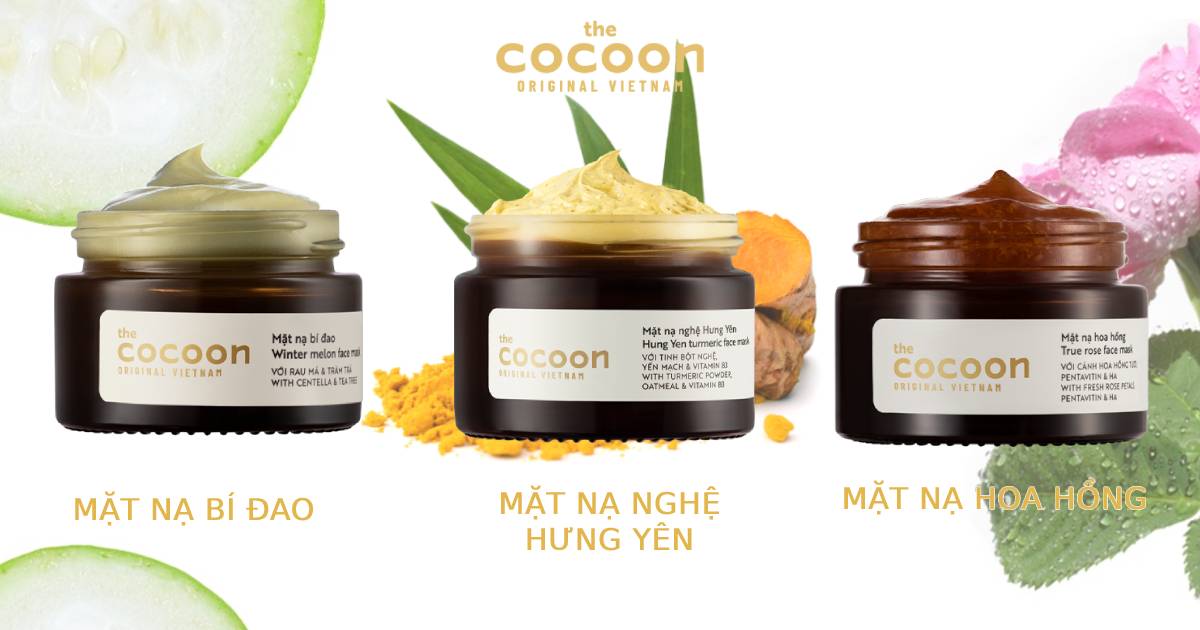 3 loại mặt nạ Cocoon từ thiên nhiên được ưa chuộng hiện nay