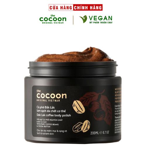 Cà phê Đắk Lắk làm sạch da chết cơ thể COCOON 200ml